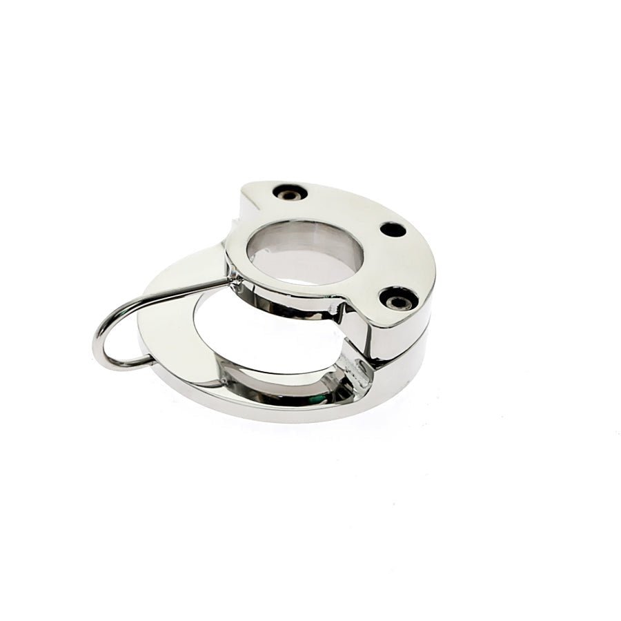 Chastity Training ring - Flat - Locking Double Cock ring - Oxy-shop