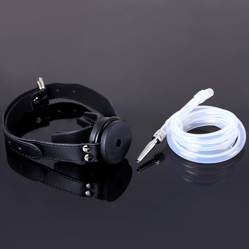 Chomp Mouth Gag with piss-hose / Piss play - Oxy-shop