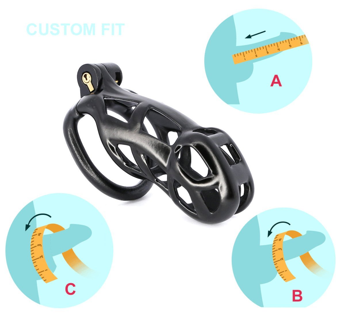 Custom Size - The guardian - 3D printed chastity - Oxy-shop