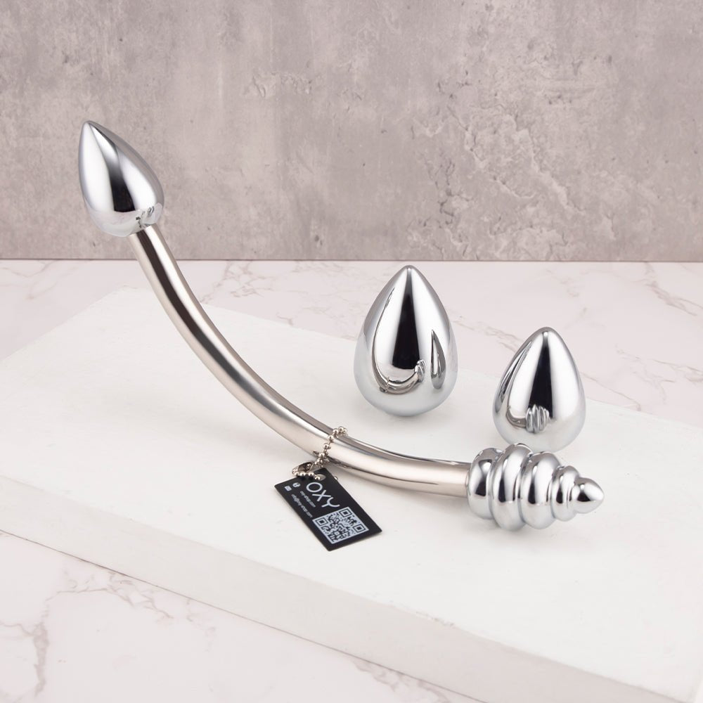 Double ended anal plug - 4 Changeable bulbs included - Oxy-shop