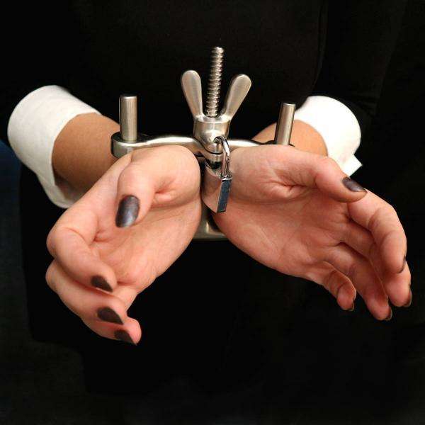 Dungeon Steel Hand-Cuffs - Oxy-shop
