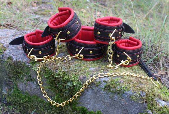 Faux/Vegan Leather BDSM Restraints Set - Oxy-shop