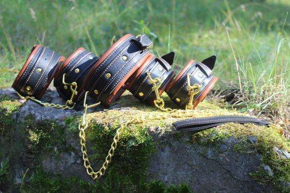 Faux/Vegan Leather BDSM Restraints Set - Oxy-shop