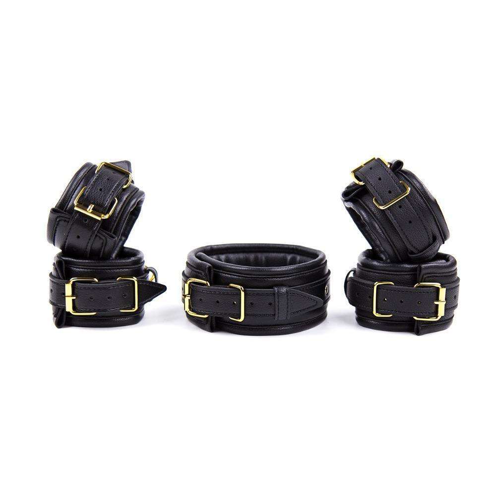 Faux/Vegan Leather BDSM Restraints Set - Oxy-shop