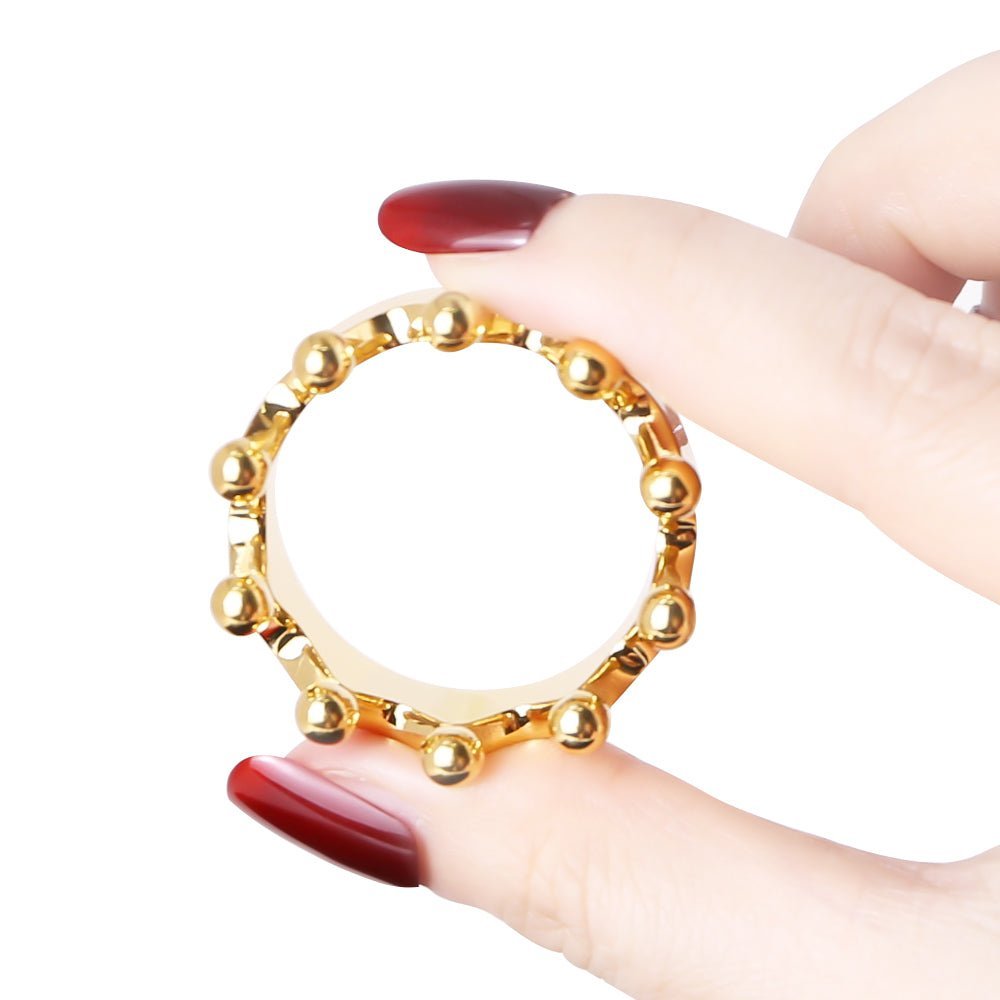 Gold Plated - Crown Glans Ring - Oxy-shop