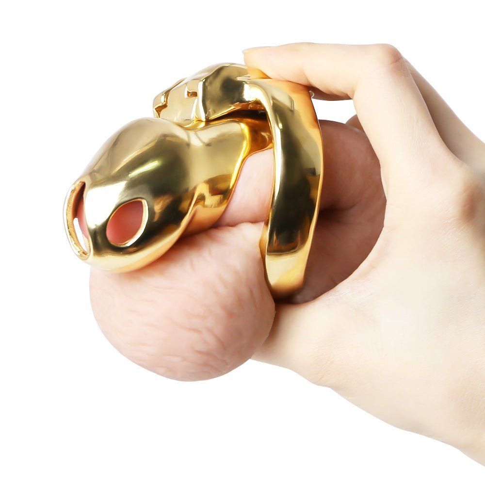 Golden HTV4 - Gold Chastity cage - Oxy-shop