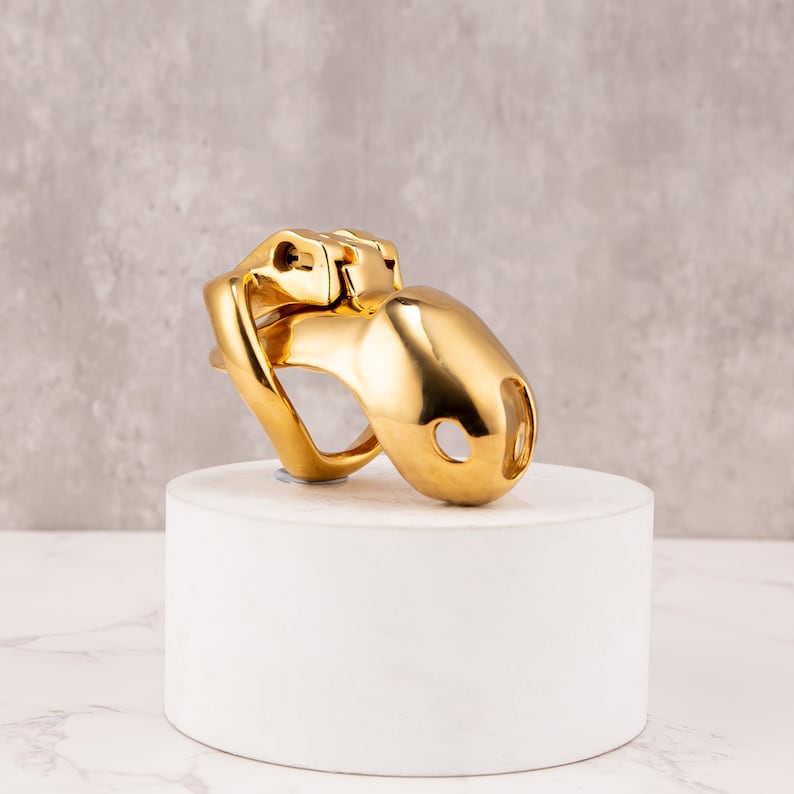 Golden HTV4 - Gold Chastity cage - Oxy-shop