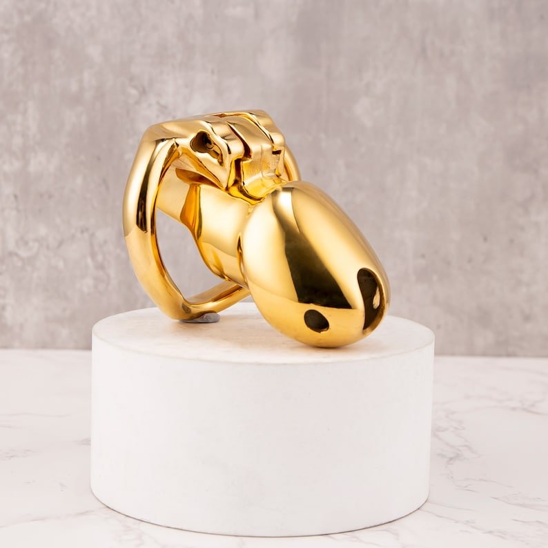 Golden HTV4 - Gold Chastity cage - Oxy-shop