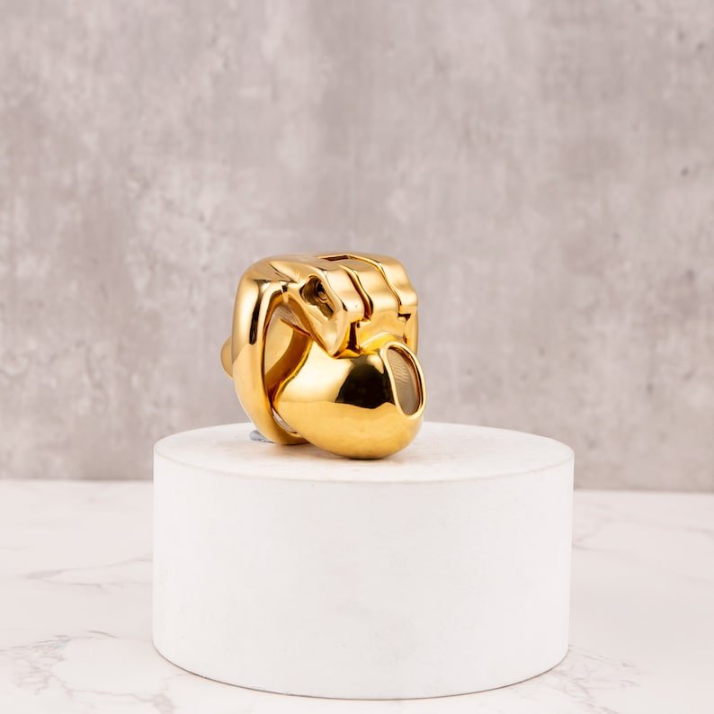 Golden HTV4 - Gold Chastity cage - Oxy-shop