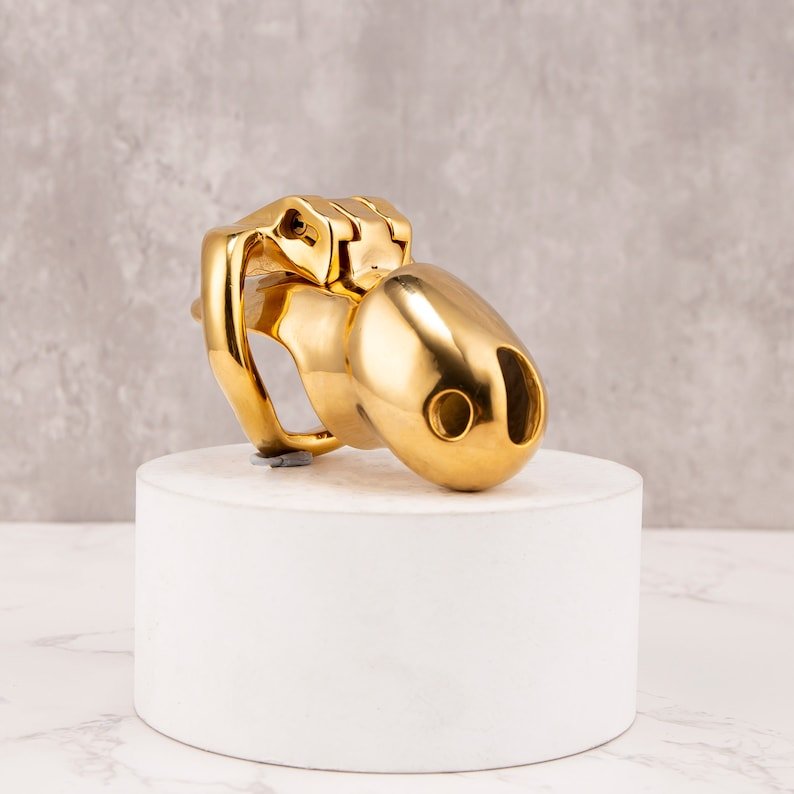 Golden HTV4 - Gold Chastity cage - Oxy-shop