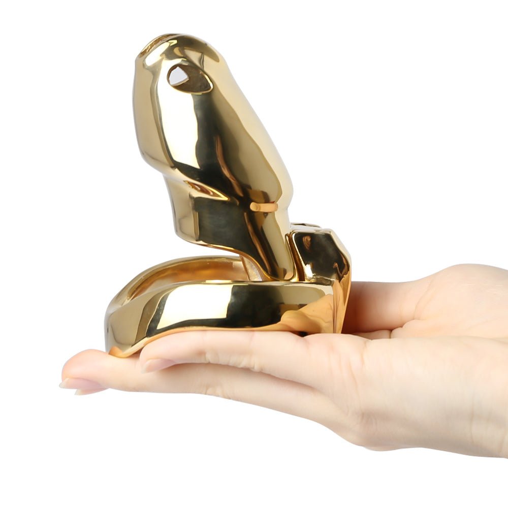 Golden HTV4 - Gold Chastity cage - Oxy-shop