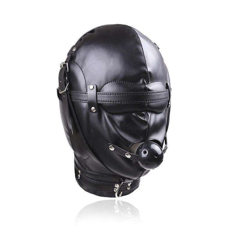 Headgear With Mouth Ball Gag - ''Hood to be'' - Oxy-shop