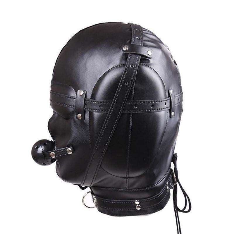 Headgear With Mouth Ball Gag - ''Hood to be'' - Oxy-shop
