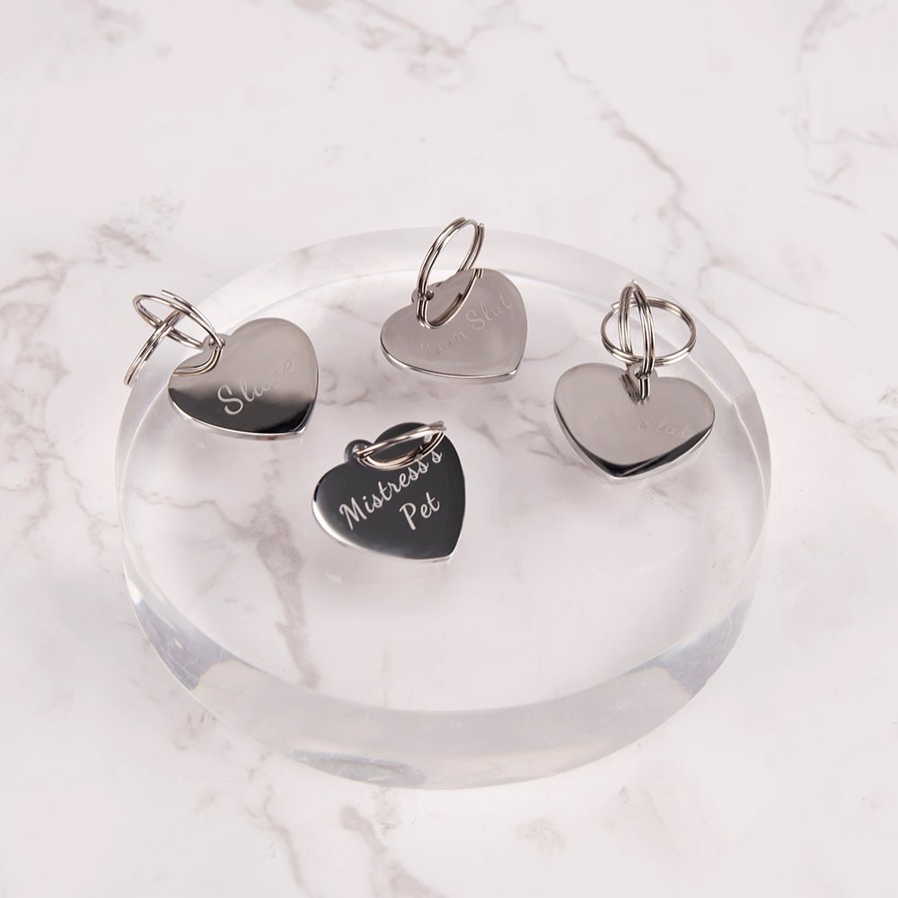 Heart BDSM Tag - Cum Slut/Sissy/Slave/Pet - Oxy-shop