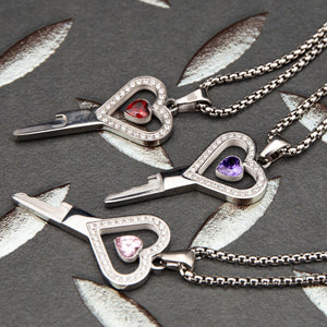 💝 Heartkeeper - Chastity Key Locket - Real Moisssanite Diamonds - Oxy-shop