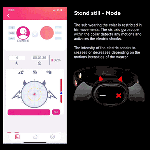 Little devil - App controlled Electric shock Collar - By Qiui