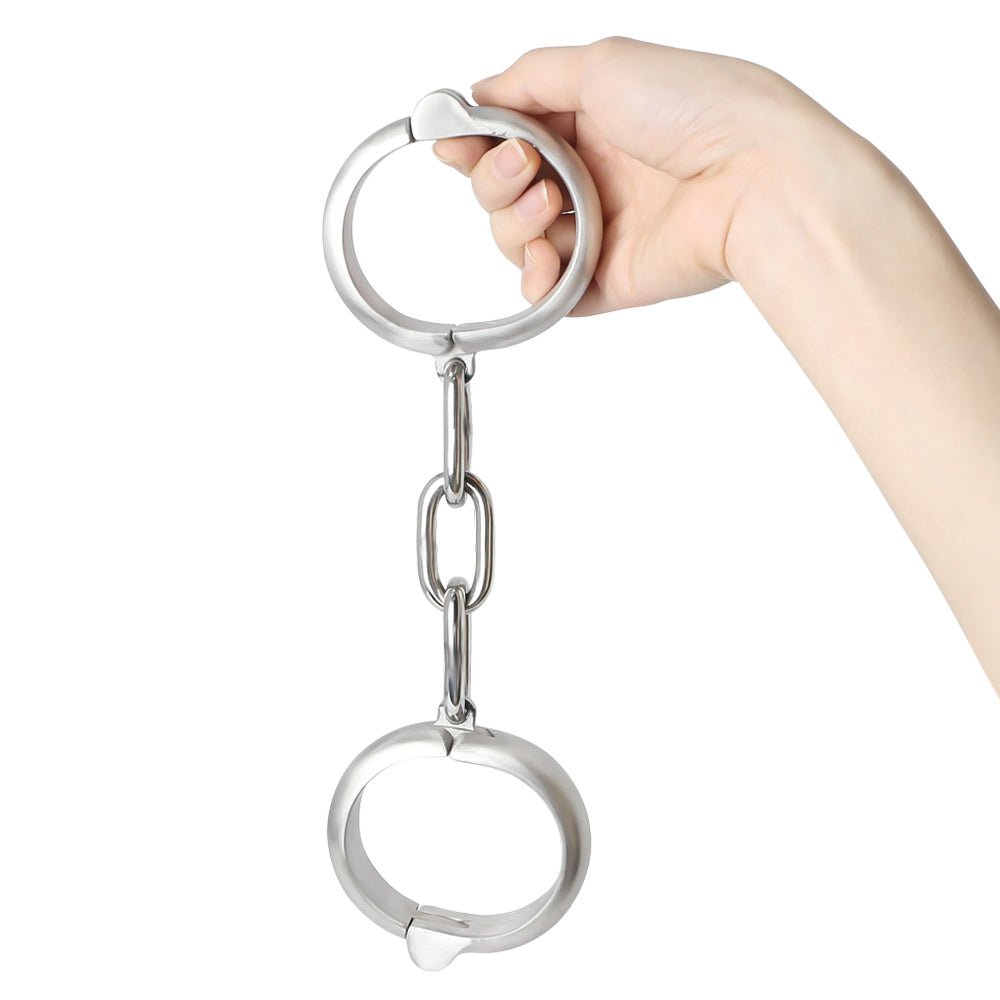 Lockable Steel Wrist or Ankle Shackles - Smooth and Secure - Oxy-shop