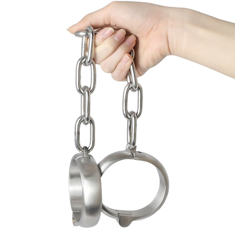 Lockable Steel Wrist or Ankle Shackles - Smooth and Secure - Oxy-shop