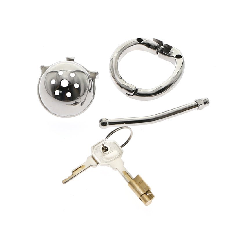 NC09 - Micro Chastity Cage - 1.57'' / 40mm - Catheter Option - Oxy-shop