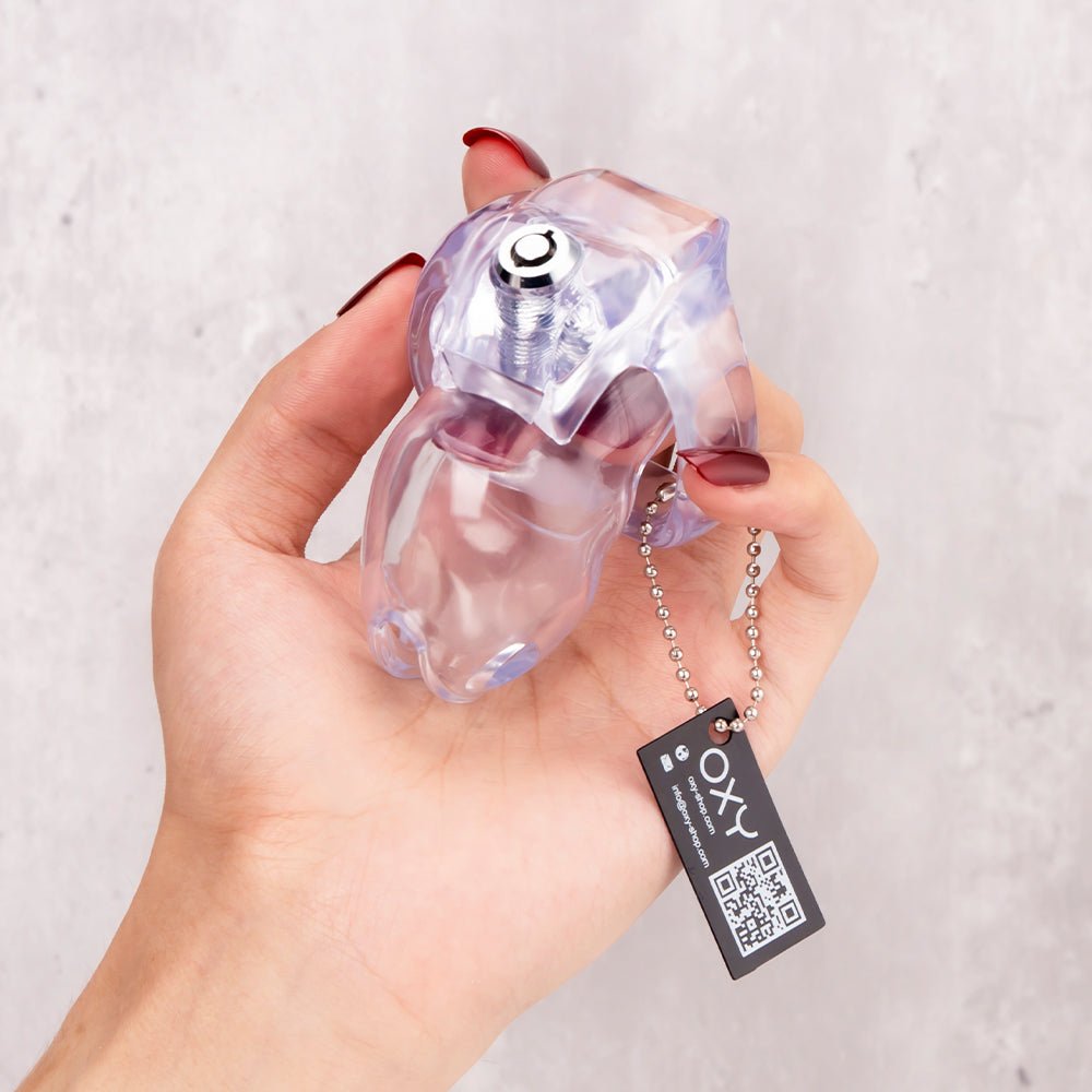 NEW HTV5 Resin Chastity cage - Click & Lock - Oxy-shop