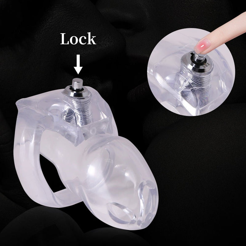 NEW HTV5 Resin Chastity Cage - Click & Lock | Oxy-Shop