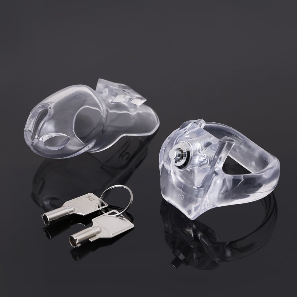 NEW HTV5 Resin Chastity cage - Click & Lock - Oxy-shop