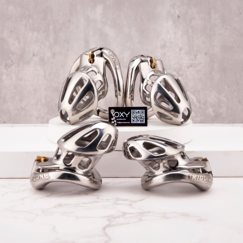 Next Generation locking chastity cage - Steel - Oxy-shop