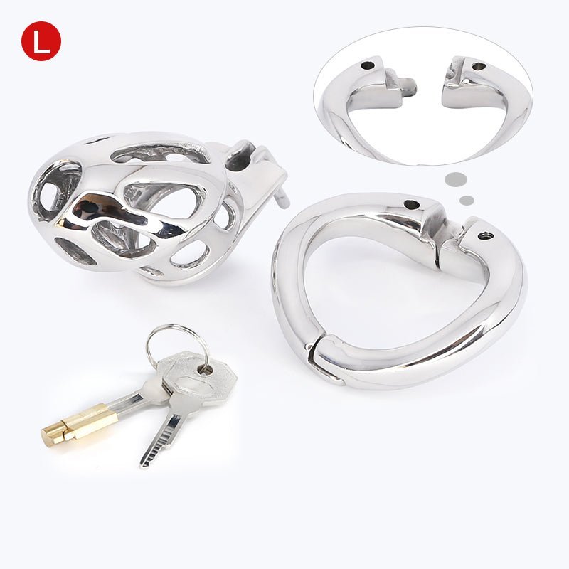 Next Generation locking chastity cage - Steel - Oxy-shop