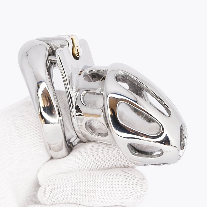 Next Generation locking chastity cage - Steel - Oxy-shop