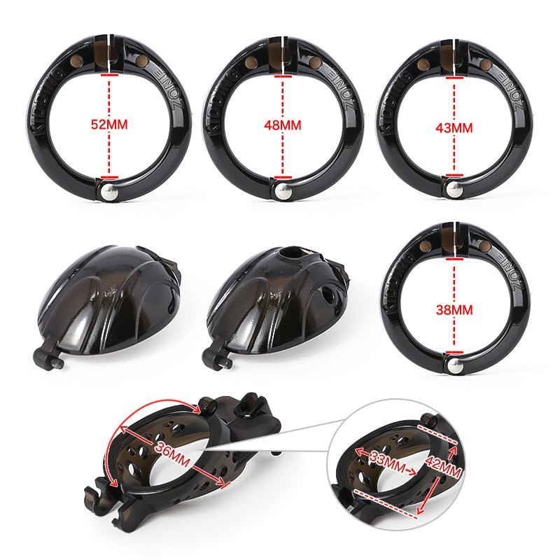 No-Pee Chastity Cage / Interchangeable cage tubes - Oxy-shop