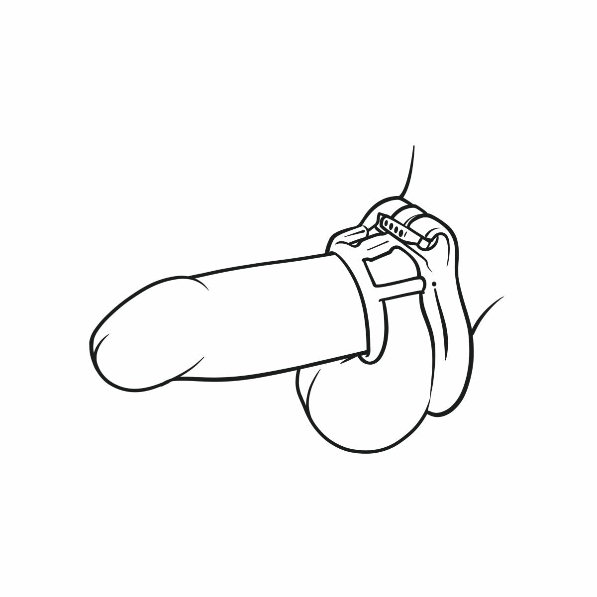 OXY05 - Locking Cock Ring/Cock Harness - Oxy-shop