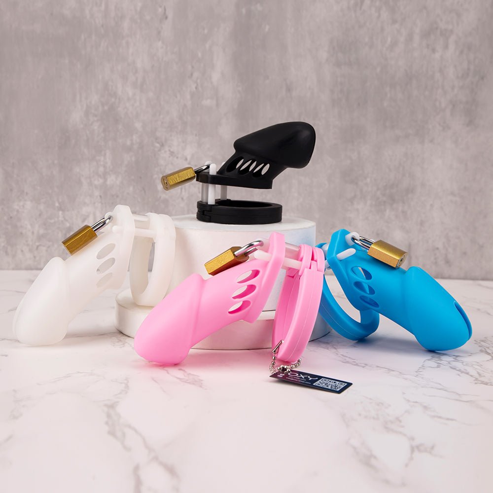 P4 - Cock cage - 5 Rings - 4 Colors - Oxy-shop