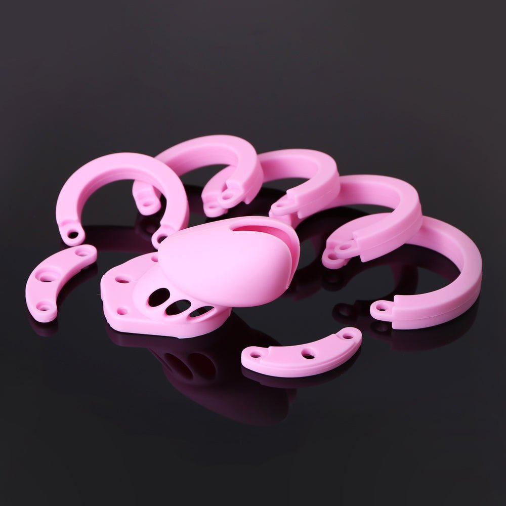 P4 - Cock cage - 5 Rings - 4 Colors - Oxy-shop