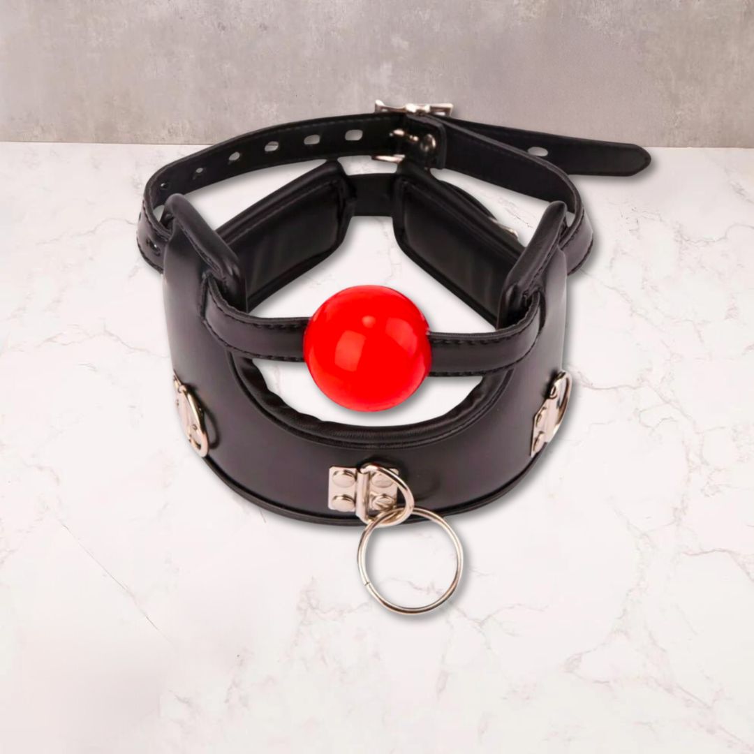 Padded Collar with Ball Gag - Oxy-shop