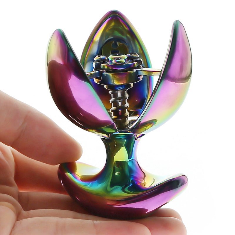 Rainbow Locking Butt Plug - Oxy-shop