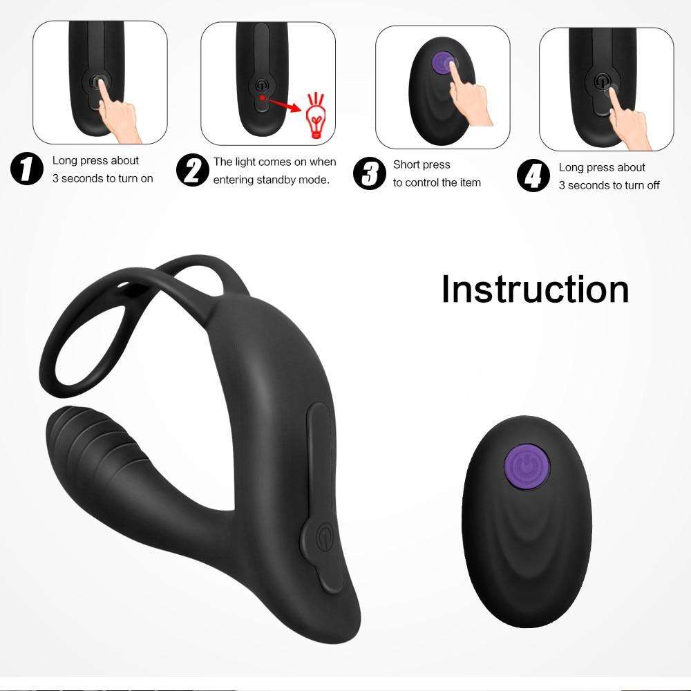 Remote Vibrating Butt plug - The Anal Crawl - Oxy-shop