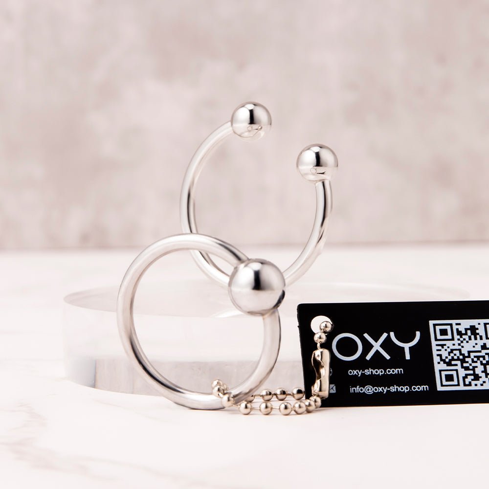 Set of 2 Glans Rings + Velvet Bag - Oxy-shop