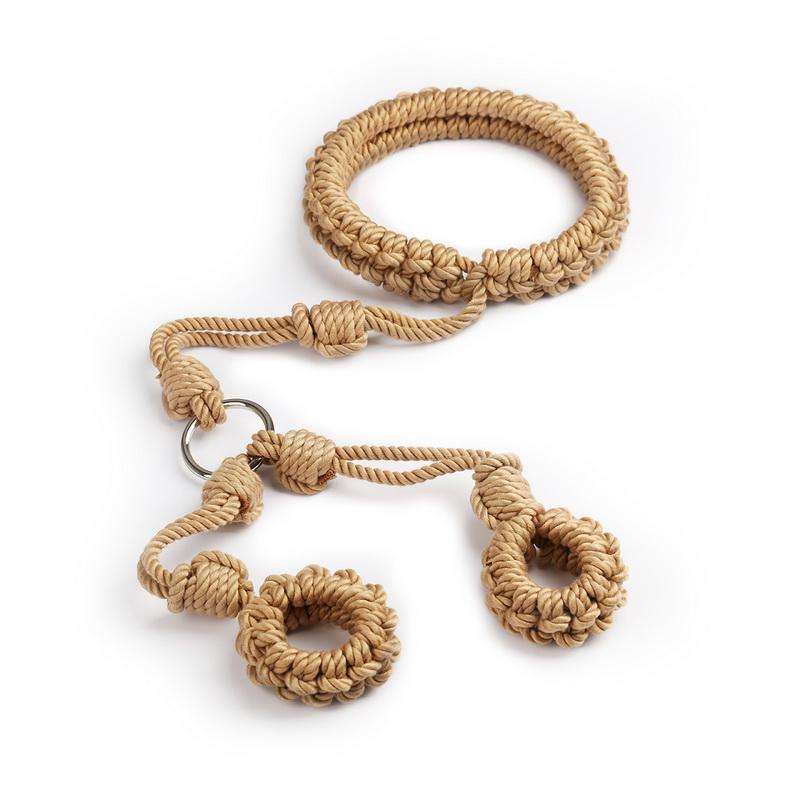 Shibari rope back restraint - BDSM gear for Bondage aesthetic and restraint - Oxy-shop