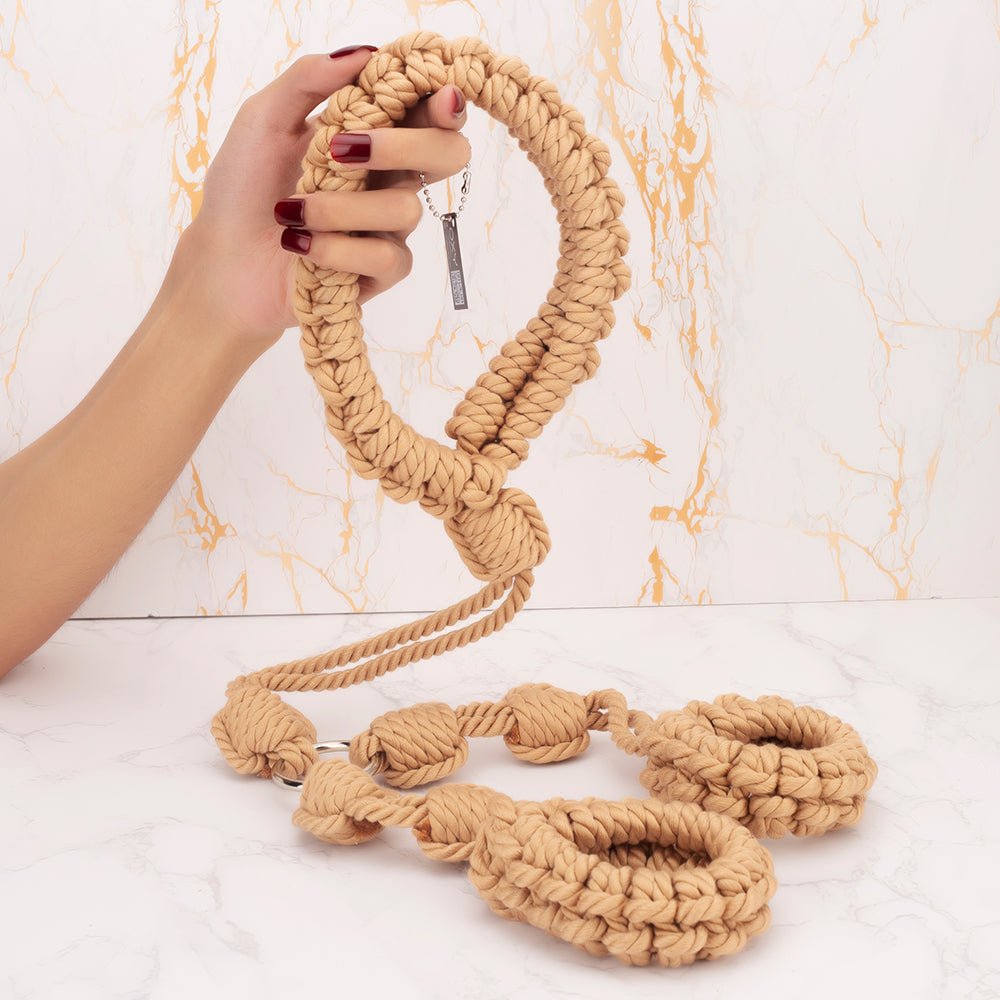 Shibari rope back restraint - BDSM gear for Bondage aesthetic and restraint - Oxy-shop