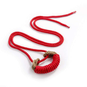 Shibari rope gag - BDSM bite gag with rope tie - Handmade Bondage toy - Oxy-shop