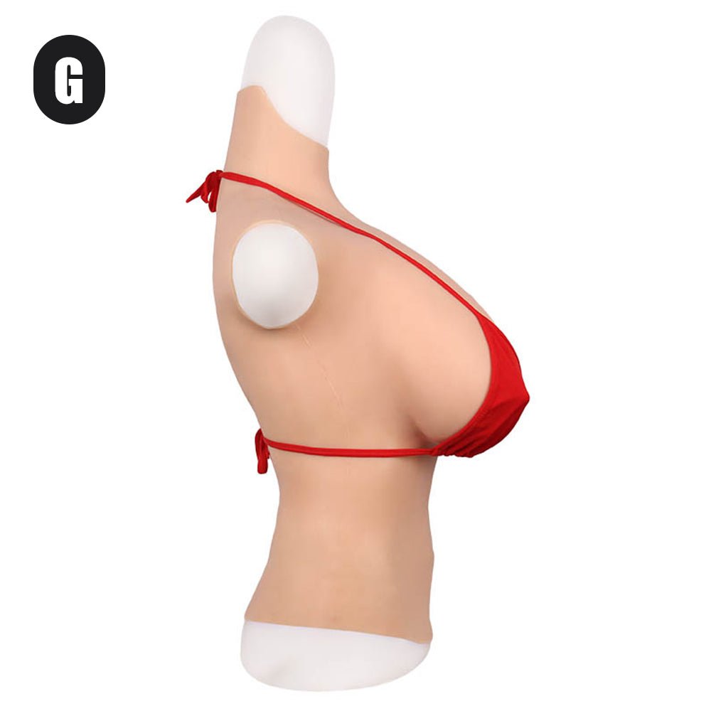 Silicone Breast Forms - Full Upper Vest for Crossdressers - Oxy-shop