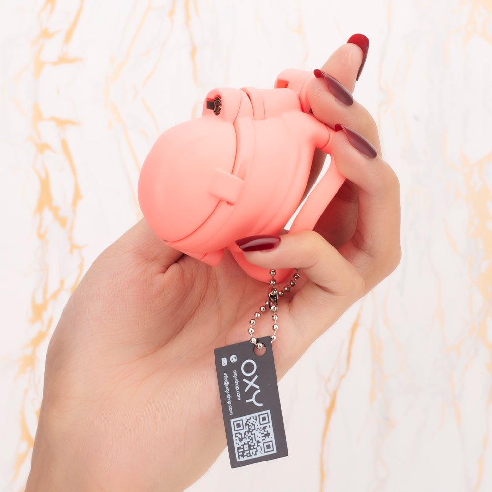 Slip Cap Design Spiked Chastity Cage - Oxy-shop