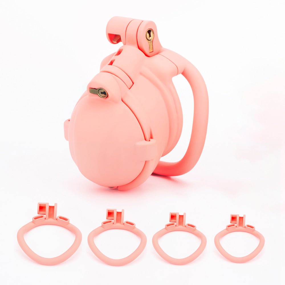 Slip Cap Design Spiked Chastity Cage - Oxy-shop