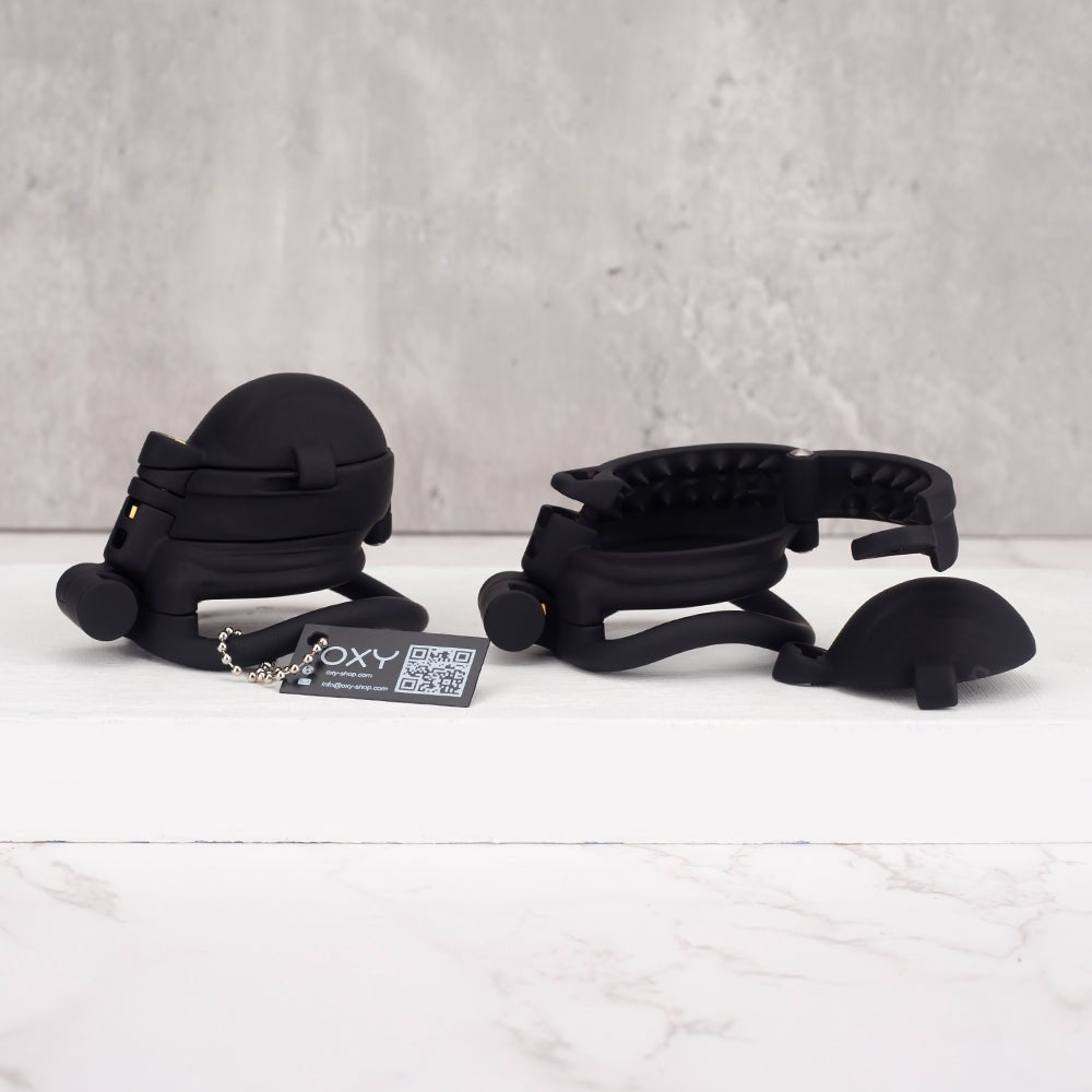 Slip Cap Design Spiked Chastity Cage - Oxy-shop