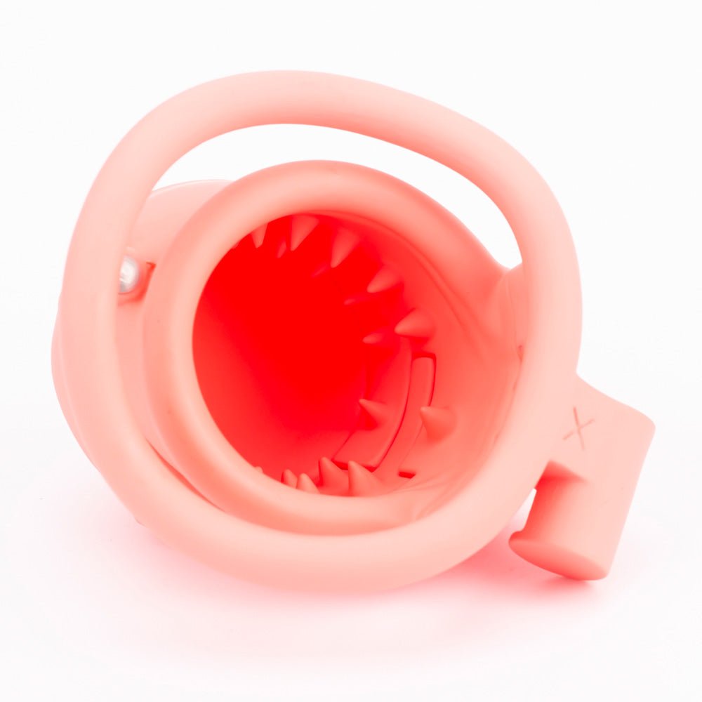 Slip Cap Design Spiked Chastity Cage - Oxy-shop