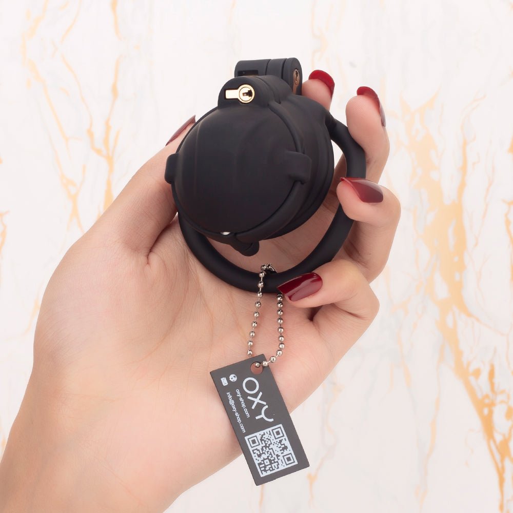 Slip Cap Design Spiked Chastity Cage - Oxy-shop