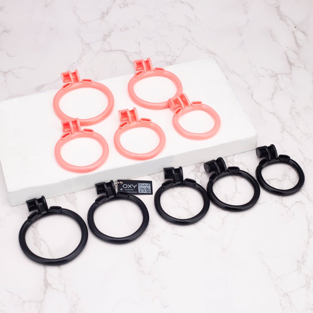 ★Spare Part: Flat Spare Chastity ring - V2- Premium paint - CUSTOM SIZE - Oxy-shop