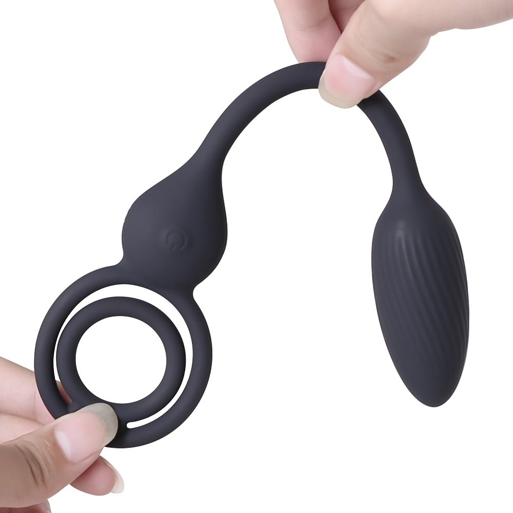 Cock ring & Anal plug - "Squeeze & plug" Cock ring & Anal plug - "Squeeze & plug"