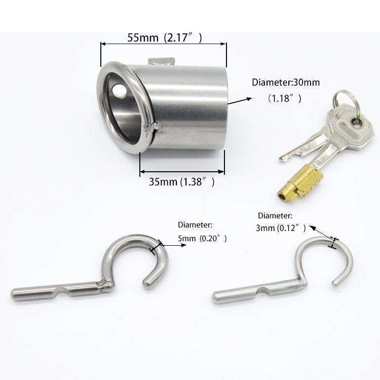 Stainless Steel PA Chastity CH27 - Oxy-shop
