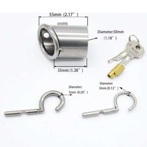 Stainless Steel PA Chastity CH27 - Oxy-shop